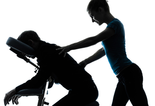 Démonstration Esthétique : Massage assis à l&rsquo;huile